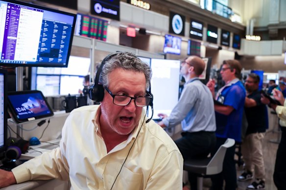 US stocks got some lift from the easing pressure in the bond market.