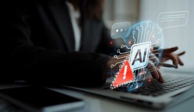 AI interface showing prompt error warning and system alert. AI prompt failure can lead to incorrect output or hallucination. Managing AI prompt error is crucial in safe AI deployment. Muxer