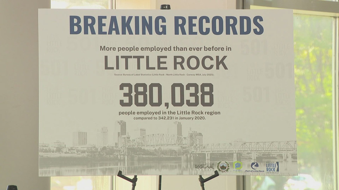 Little Rock leaders highlight 'record-breaking' employment numbers