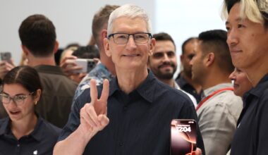 Tim Cook at iPhone 16 launch