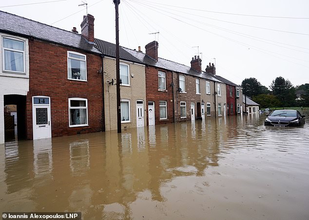 Streets in Chesterfield were washed out while fire and rescue bosses declared a 'major incident'