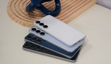 The Samsung Galaxy S25 FE in hands-on photos.