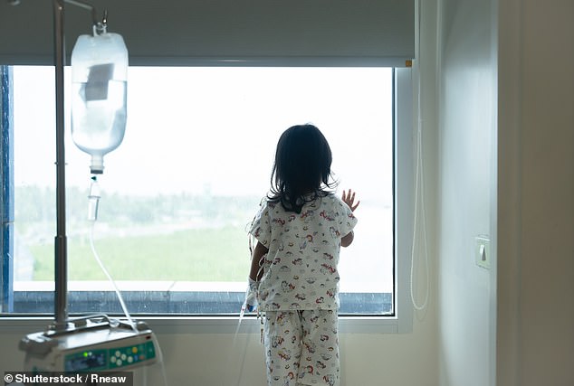 A new study from researchers in California found regular scans using radiation could increase a child's risk of cancer by 3.5 times (stock image)