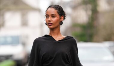 street style shot of woman with glowy skin