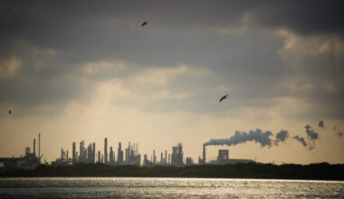 Along Texas' Gulf coast, the oil and gas infrastructure in Corpus Christi. Credit: Sarah L. Voisin/The Washington Post via Getty Images