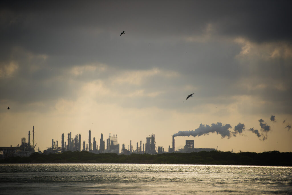 Along Texas' Gulf coast, the oil and gas infrastructure in Corpus Christi. Credit: Sarah L. Voisin/The Washington Post via Getty Images