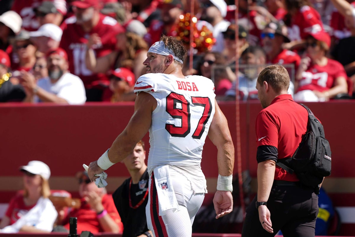 49ers DE Nick Bosa out for season with torn ACL: Sources