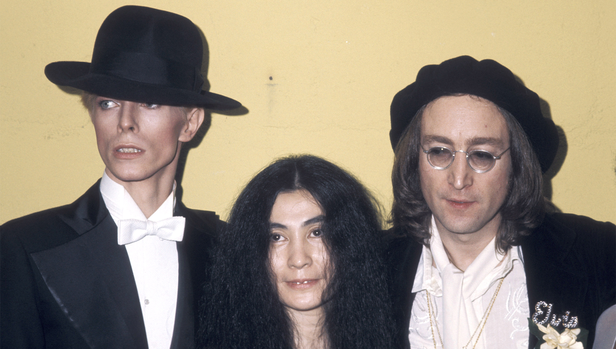 David Bowie, Yoko Ono and John Lennon, 1975