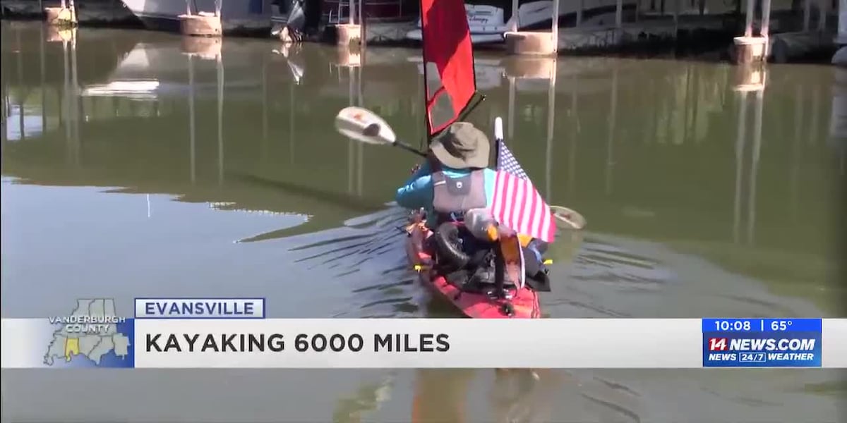 Man kayaking 6,000 miles on Ohio River to destigmatize mental illness
