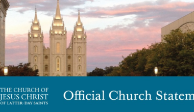 Statement from Dallin H. Oaks, President of the Quorum of the Twelve Apostles