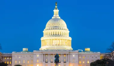 US Capitol building wide shot