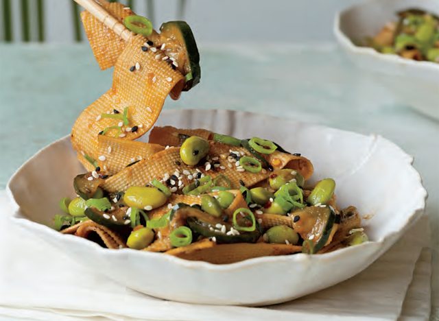 Blue Zone Yuba Noodle Stir-Fry With Chile Crisp
