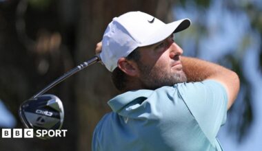 Scottie Scheffler playing in the Procore Championship in Napa, California