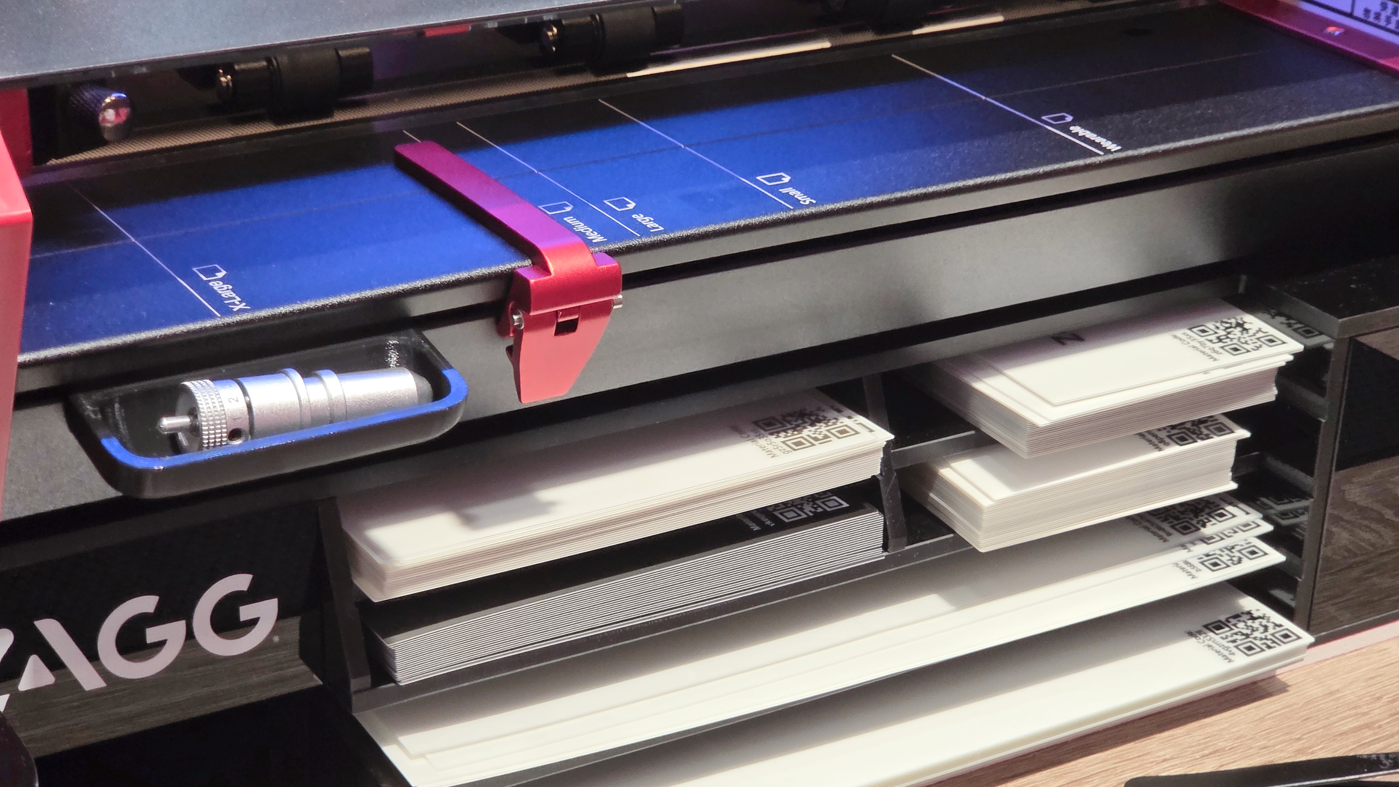 Zagg's On Demand screen protector machine cutting film for a Samsung Galaxy Z Fold 7.