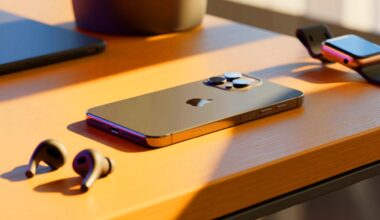 Illustration of the newly unveiled iPhone Air highlighting its sleek design and advanced features.