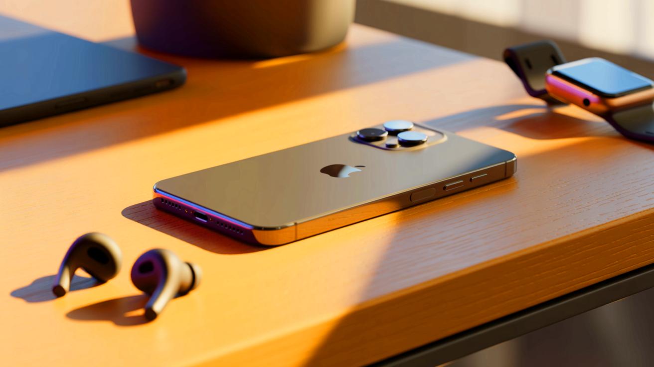 Illustration of the newly unveiled iPhone Air highlighting its sleek design and advanced features.