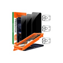 IMBZBK [Auto-Dust Removal] 3 Pack Privacy Screen Protector for iPhone 17 Pro