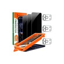 IMBZBK [Auto-Dust Removal] 3 Pack Privacy Screen Protector for iPhone 17 Pro Max