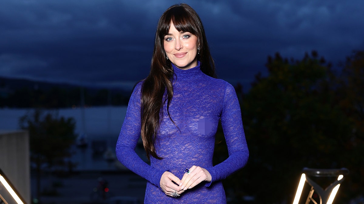Dakota Johnson posing on the red carpet at the Zurich Film Festival in September 2025.