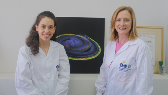 (Left to right): Roni Hahn & Prof. Karen Avraham.