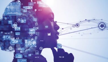 AI (Artificial Intelligence) concept. Deep learning. IoT (Internet of Things). ICT (Information Communication Technology).