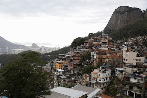 A general view of the Rocinha slum the day before Brazil's presidential election, in Rio de Janeiro, Brazil, October 1, 2022. REUTERS/Pilar Olivares