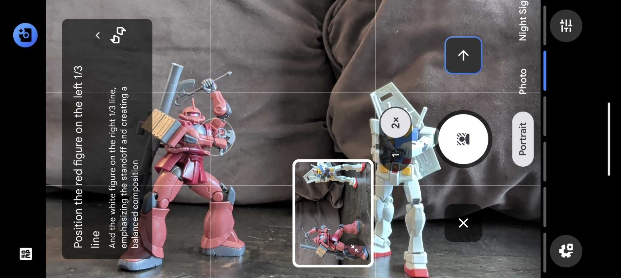 A screenshot of Camera Coach running on the Pixel 10 Pro