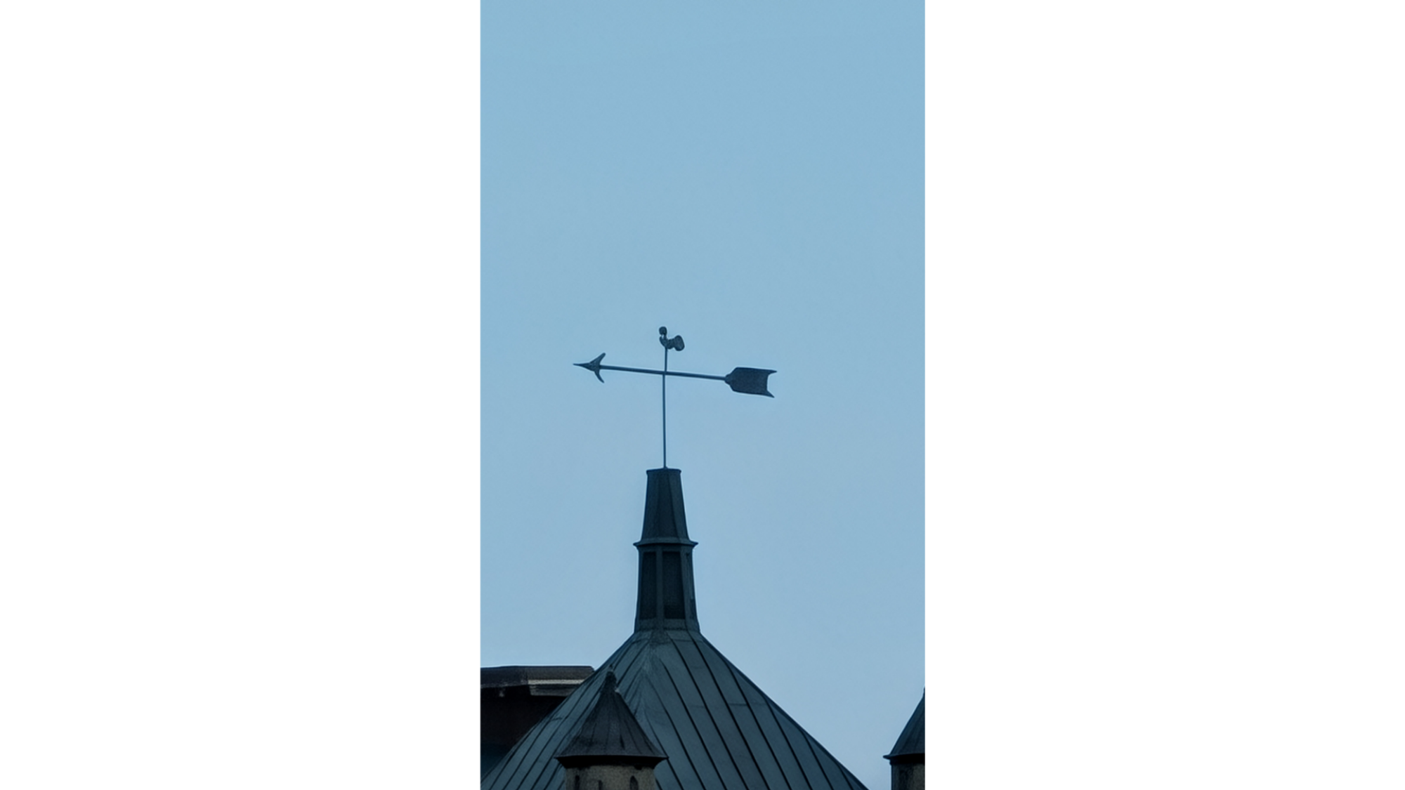 Pixel 10 Pro using '100x zoom' on a weather vane