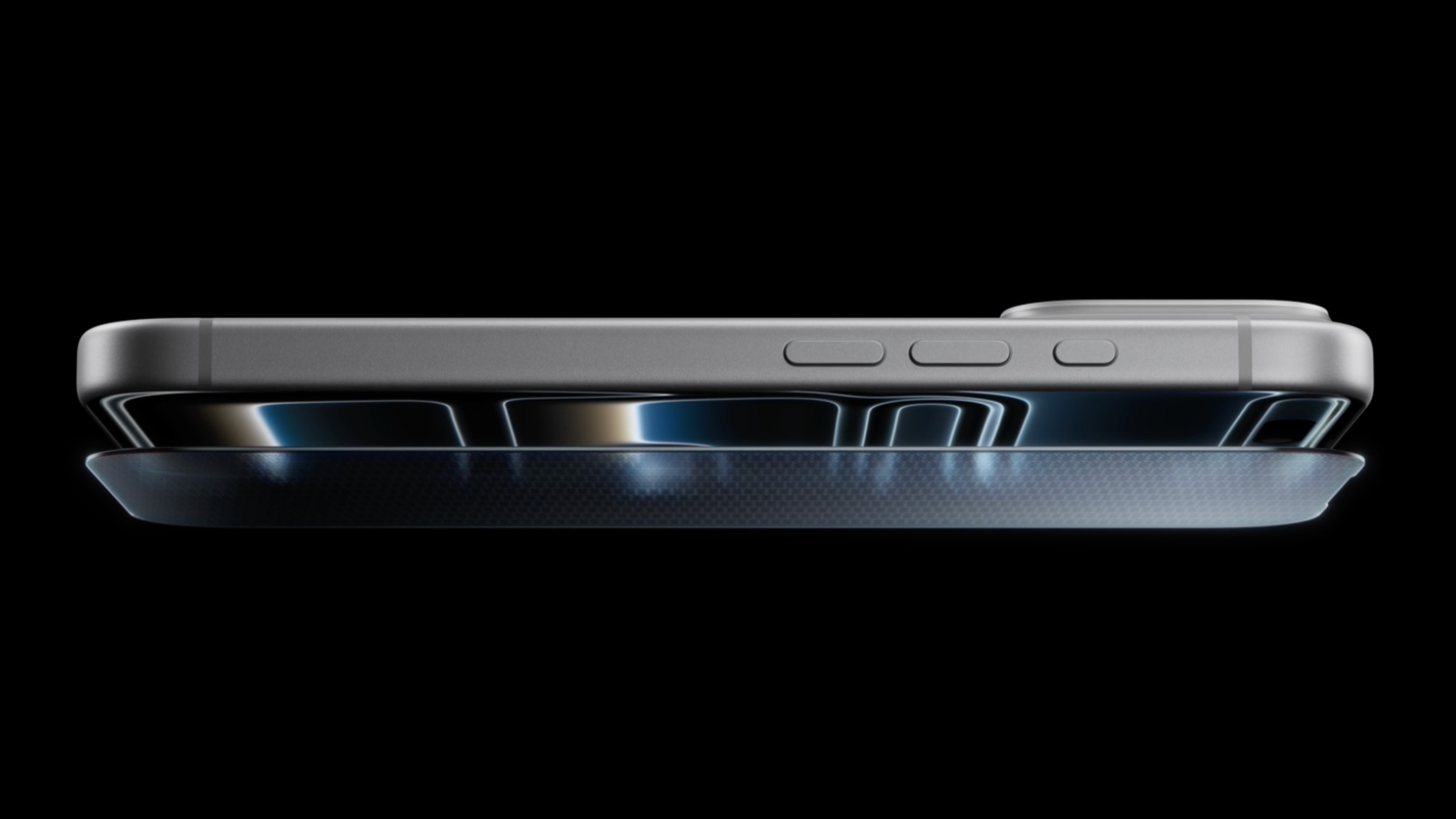 The iPhone 17 Pro Max in press renders showing the unibody design and camera features.
