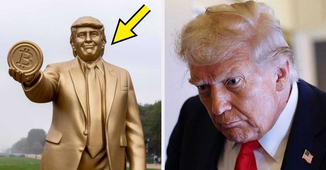 Trump's Golden Statue In Washington D.C. Is Going Viral