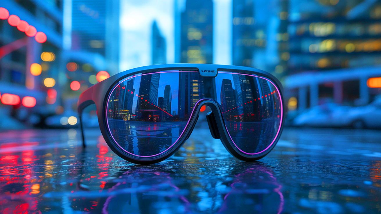 Illustration of Samsung's upcoming smart glasses poised to redefine mobile technology.