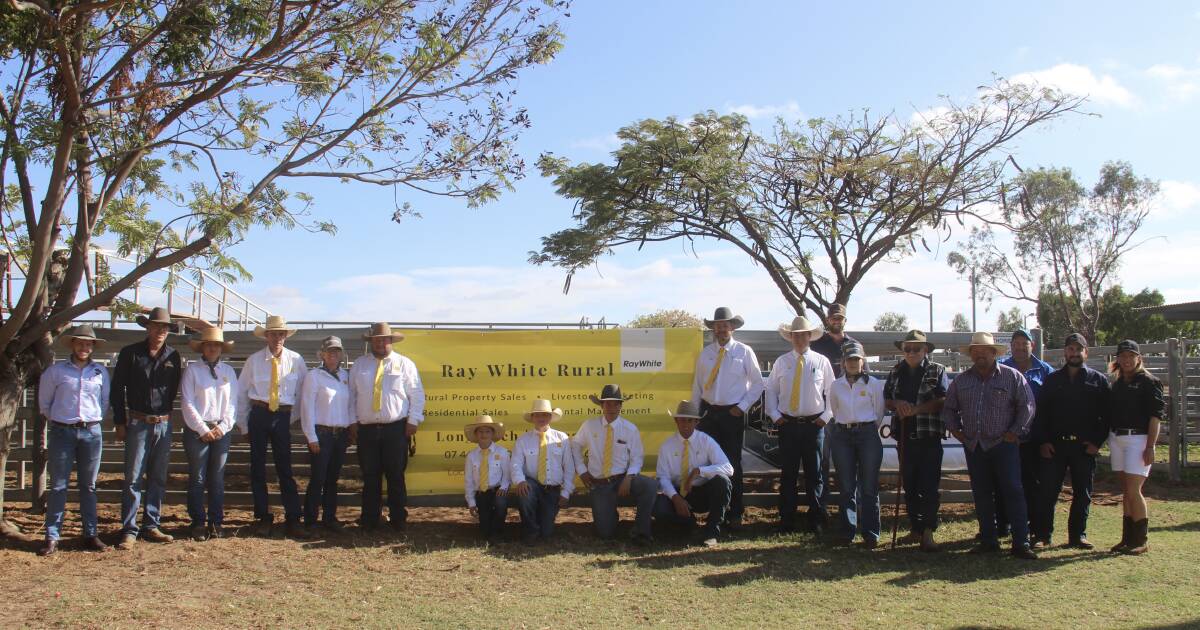 The Ray White livestock team in Barcaldine with some of the vendors at last year's Ray White Barcaldine Bull Sale. The 2025 event will happen on Friday, September 26. Picture supplied