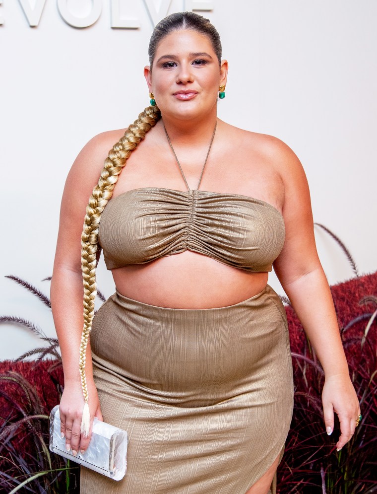 Remi Bader at the REVOLVE Gallery NYFW Presentation on September 8, 2022 in NYC. 