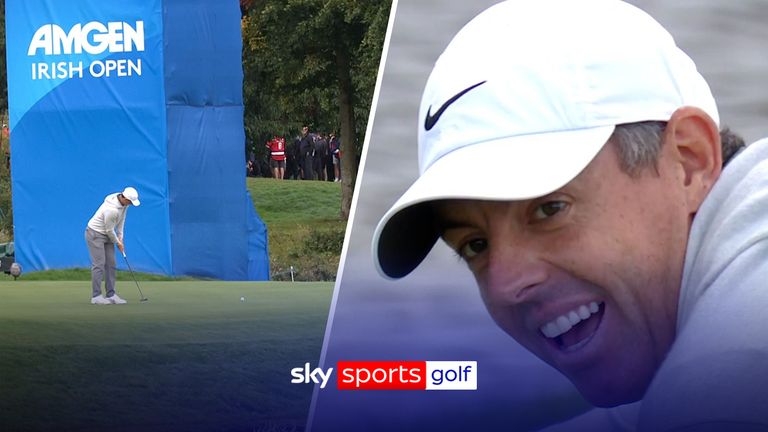 RORY MCILROY HORSEHOE PUTT IRISH OPEN