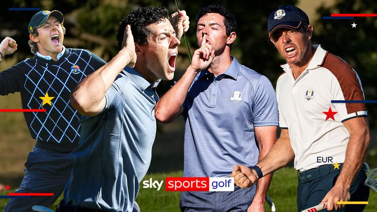 RORY MCILROY RYDER CUP BEST SHOTS