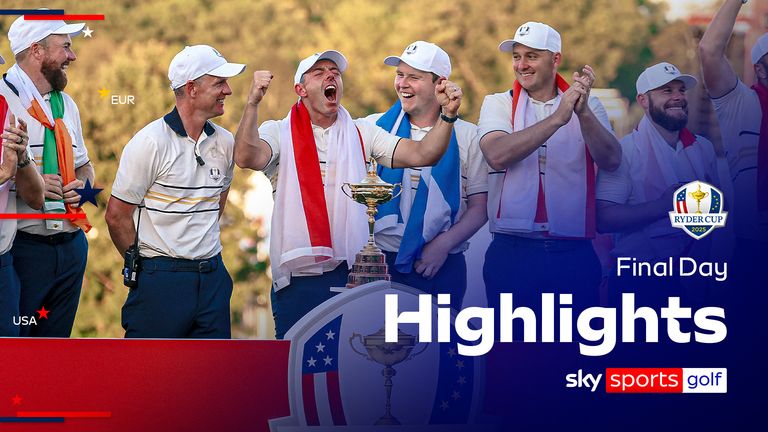 RYDER CUP FINAL DAY HIGHLIGHTS 29 SEPTEMBER