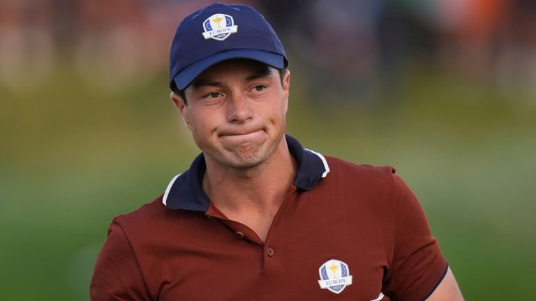 Europe's Viktor Hovland, 2025 Ryder Cup (Associated Press)