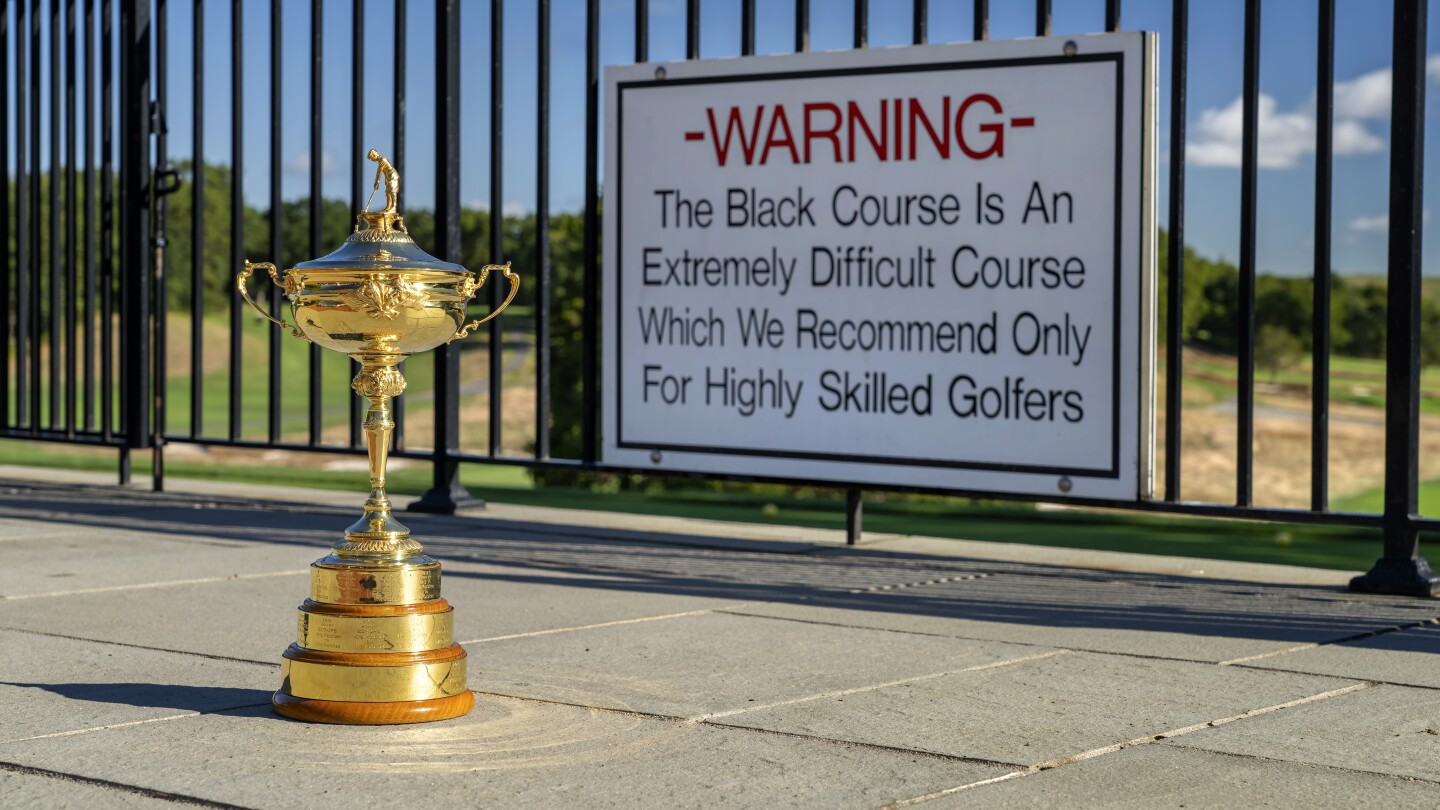 Bethpage Black's famous sign temporarily removed for Ryder Cup week