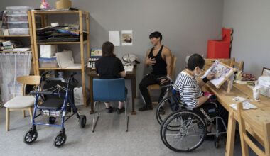 Young bodybuilders lift Japan's ailing care sector