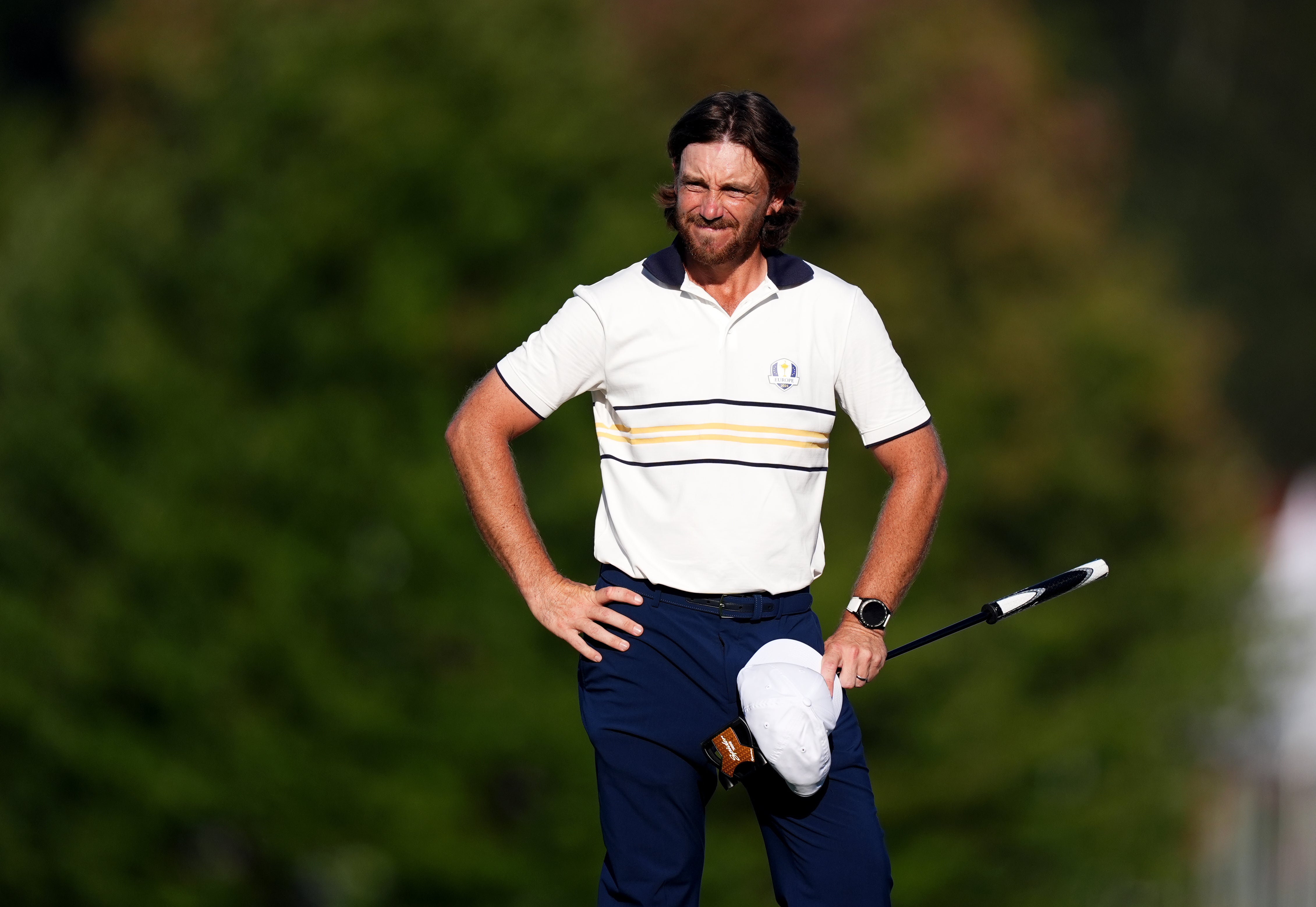 Tommy Fleetwood was edged out in his singles match on Sunday (Mike Egerton/PA)