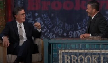 Kimmel and Colbert in rare late-night crossover blast shared nemesis Trump with new five-word insult title