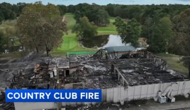 Fire breaks out at main building of Frog Rock Golf and Country Club in Hammonton, Atlantic County