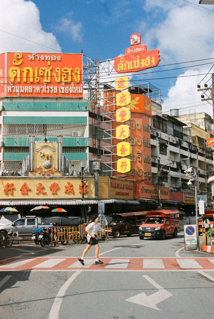 Colourful signs on Asian street (Courtesy Lomography)