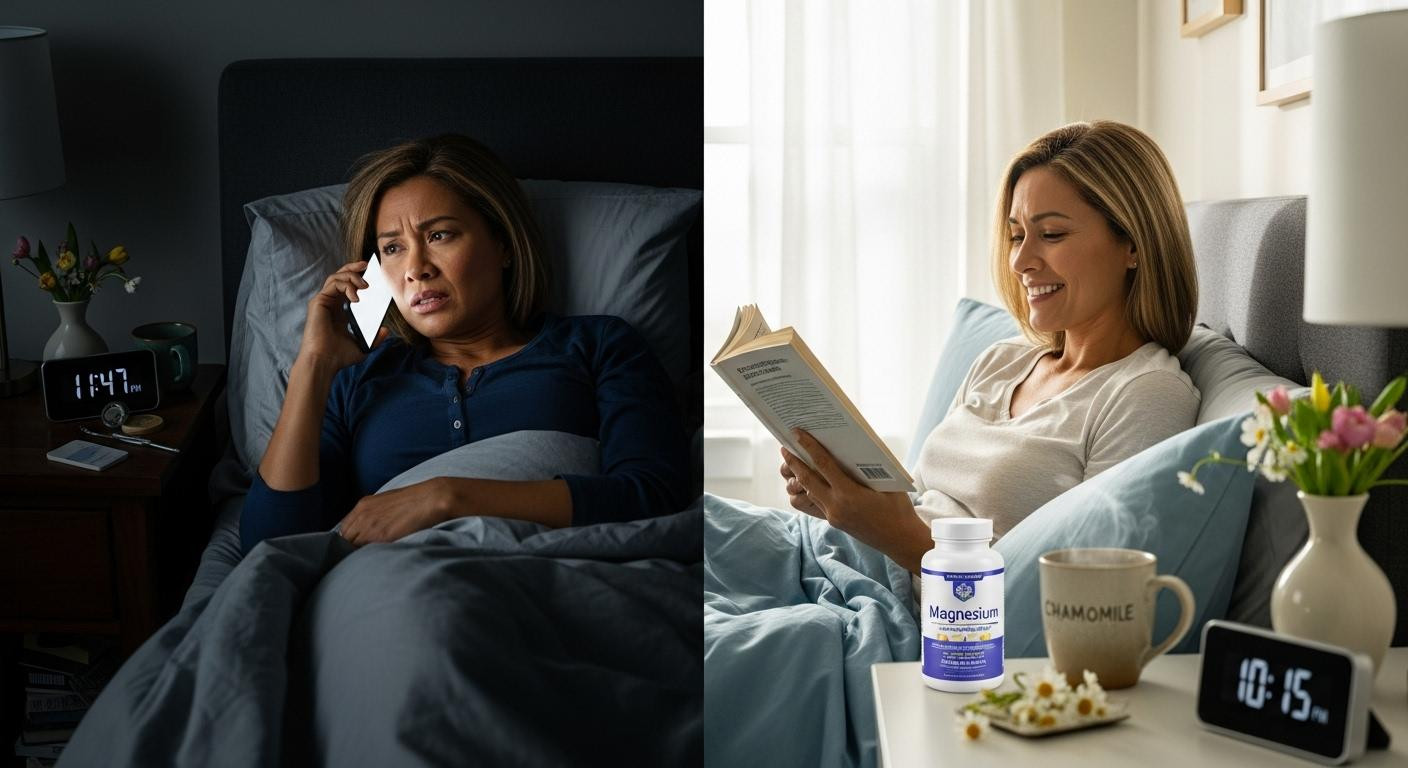 At 9 PM, this $25 vitamin routine cuts sleep onset from 45 to 15 minutes