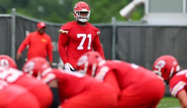 Chiefs Roster: Left tackle Josh Simmons absent from practice on Wednesday
