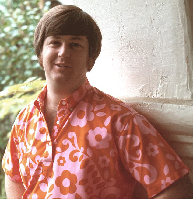 Wilson plunged into heavy drug use in the 1960s, which combined with his psychological issues contributed to his increasing withdrawal from public life; pictured 1968