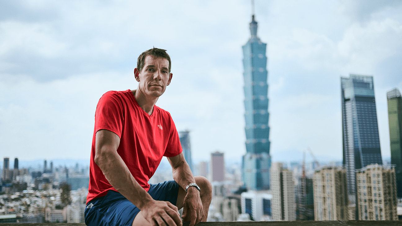 Alex Honnold for 'Skyscraper Live.'