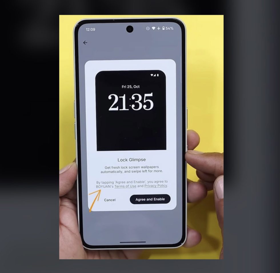 Nothing Lock Glimpse - AI Slop