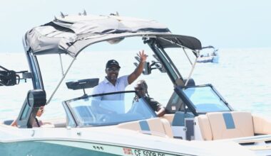 Jimmy Rollins won a $325,000 MasterCraft boat for hitting a hole-in-one at the American Century Championship in Lake Tahoe.