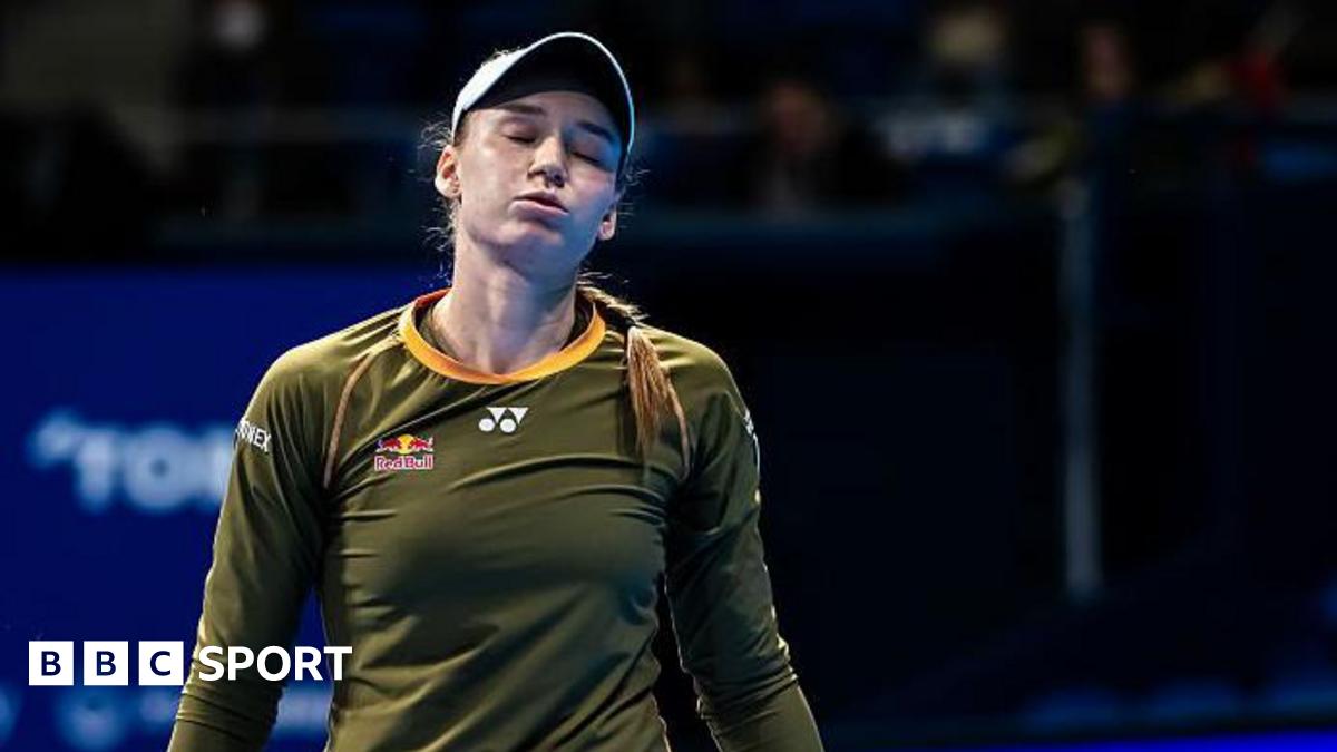 Elena Rybakina of Kazakhstan in action at the Pan Pacific Open in Tokyo